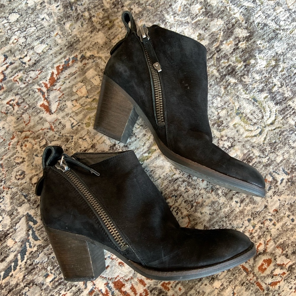 Dolce Vita Leather Suede Booties